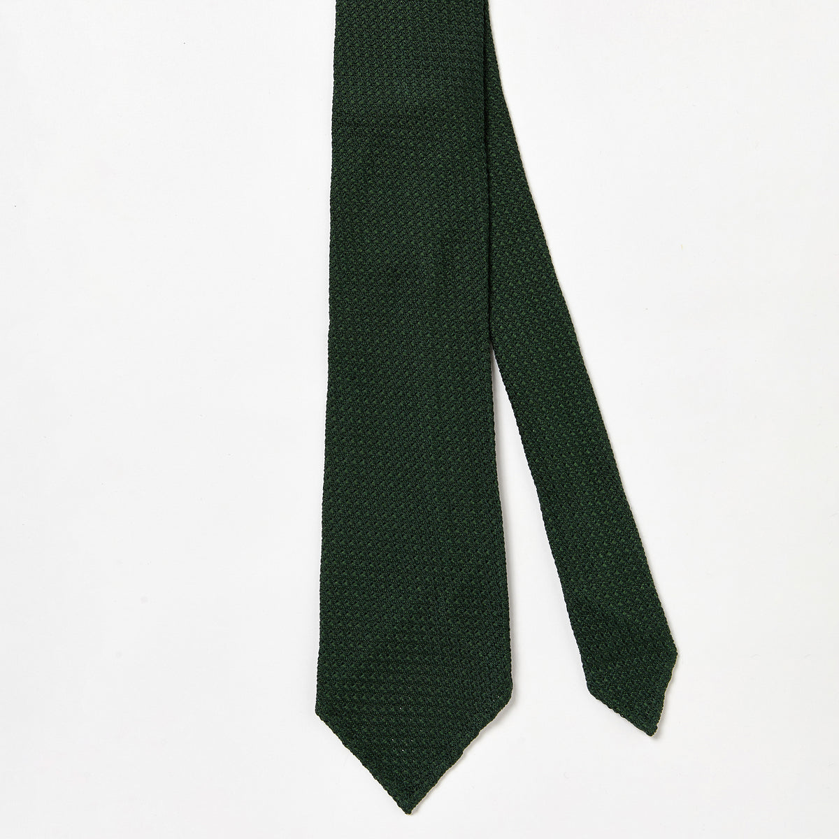 Cravate En Soie 100% Mattabisch Napoli - Motif Micro Paisley Vert Foncé - Largeur 8.5cm - NWOT